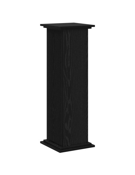 Supporto per piante Rovere Nero 33 x 33 x 100 cm