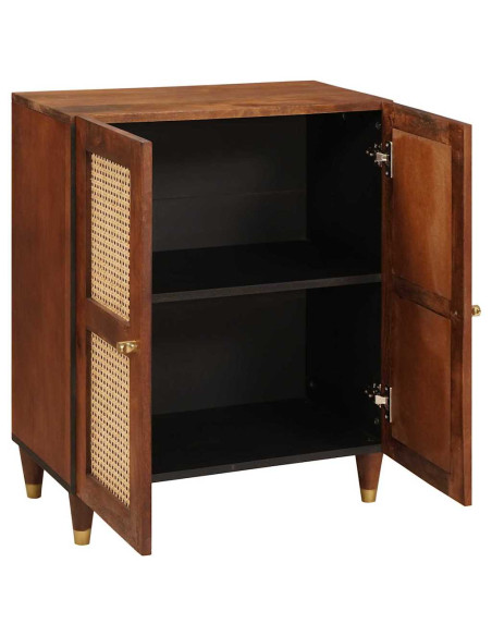 Credenza Marrone 60 x 33 x 75 cm Legno di mango massello
