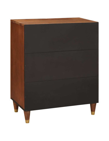 Credenza Marrone 60 x 33 x 75 cm Legno di mango massello