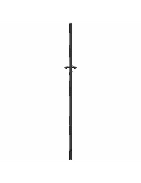 Cancello da giardino con blocco Nero 85 x 175 cm