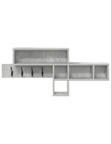 Appendiabiti a muro Grigio cemento 100 x 12 x 43,5 cm