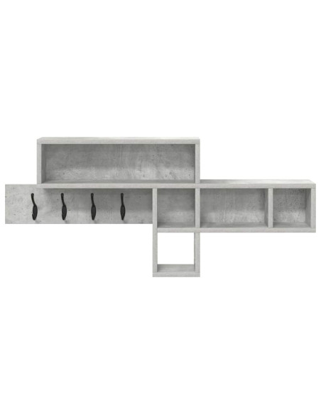 Appendiabiti a muro Grigio cemento 100 x 12 x 43,5 cm