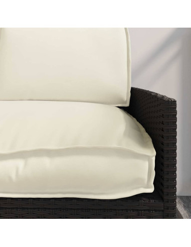 Set di Cuscini 3 pcs Crema Tessuto Oxford