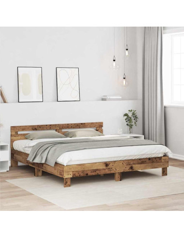 Struttura del letto Legno vecchio 203 x 185 x 70 cm