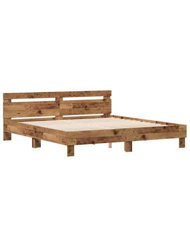 Struttura del letto Legno vecchio 203 x 185 x 70 cm