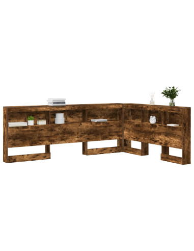 Testata contenitore Rovere fumé 160 cm Legno multistrato