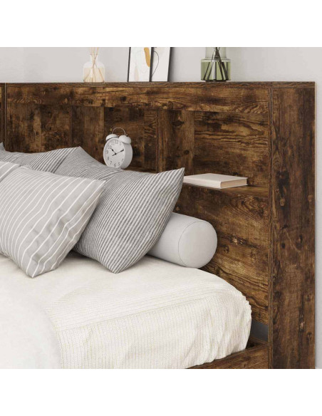 Testata contenitore Rovere fumé 160 cm Legno multistrato