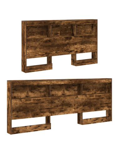 Testata contenitore Rovere fumé 160 cm Legno multistrato