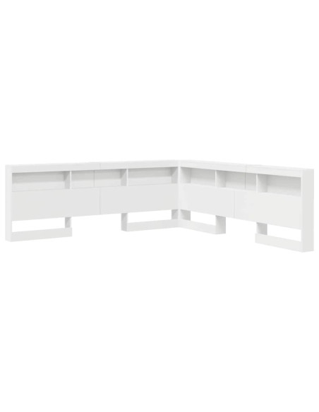 Testata contenitore Bianco 180 cm Legno multistrato