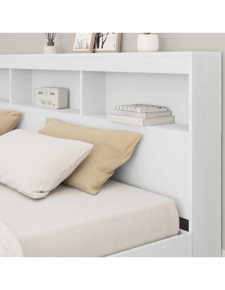 Testata contenitore Bianco 180 cm Legno multistrato