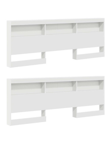 Testata contenitore Bianco 180 cm Legno multistrato
