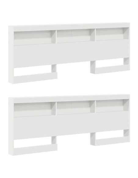 Testata contenitore Bianco 180 cm Legno multistrato