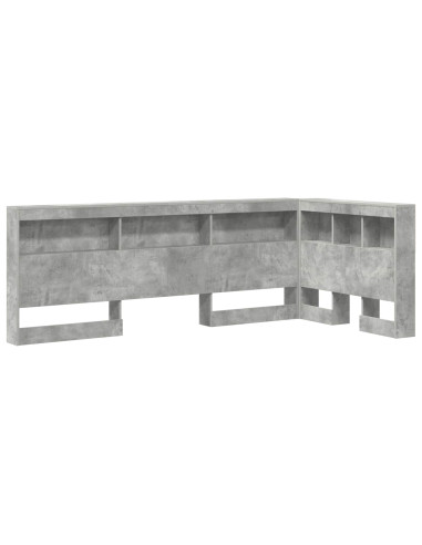 Testata contenitore Grigio cemento 75 cm Legno multistrato