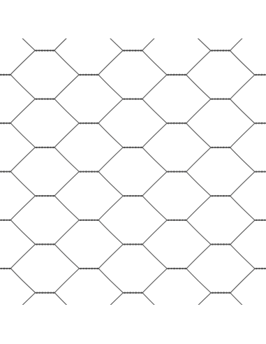 Recinzione Esagonale Grigio 0,8 x 25 m PVC