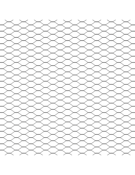 Recinzione Esagonale Grigio 1 x 50 m PVC