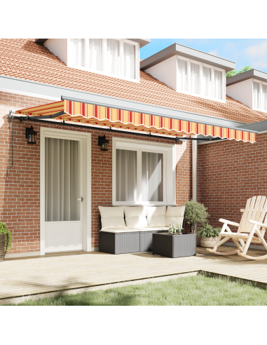 Tenda Retrattile Giallo 400 x 200 cm Tessuto