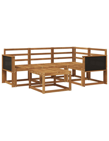 Set di divani da esterno 5 pcs Naturale