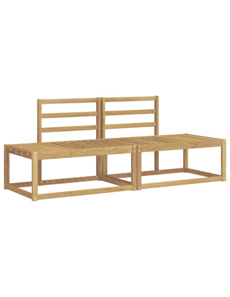 Set di divani da esterno 2 pcs Bianco 182,5 x 63 x 73 cm