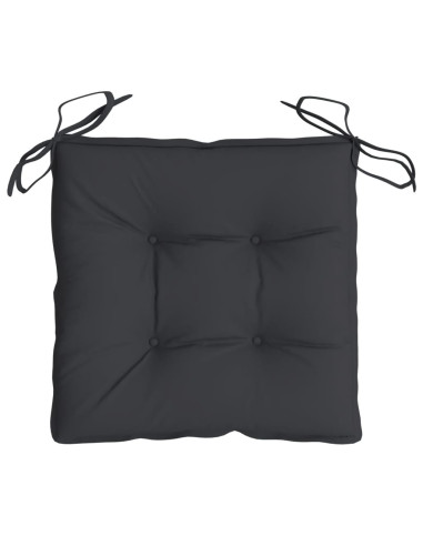 Cuscini per Sedia 2 pz Neri 40x40x7 cm in Tessuto Oxford
