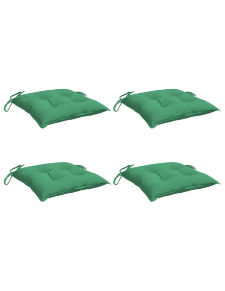 Cuscini per Sedia 4 pz Verdi 50x50x7 cm Tessuto Oxford