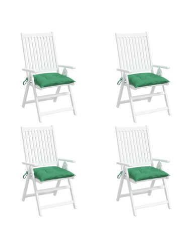 Cuscini per Sedia 4 pz Verdi 50x50x7 cm Tessuto Oxford