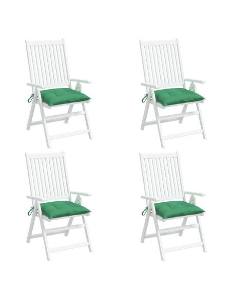 Cuscini per Sedia 4 pz Verdi 50x50x7 cm Tessuto Oxford
