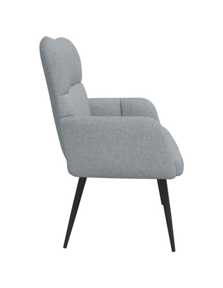 Sofa a Due Posti Grigio chiaro 115 x 61 x 87 cm Tessuto