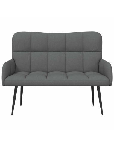 Sofa a Due Posti Grigio scuro 115 x 61 x 87 cm Tessuto