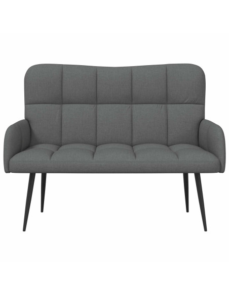 Sofa a Due Posti Grigio scuro 115 x 61 x 87 cm Tessuto
