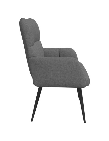 Sofa a Due Posti Grigio scuro 115 x 61 x 87 cm Tessuto