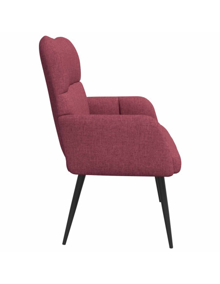 Sofa a Due Posti Rosso vino 115 x 61 x 87 cm Tessuto