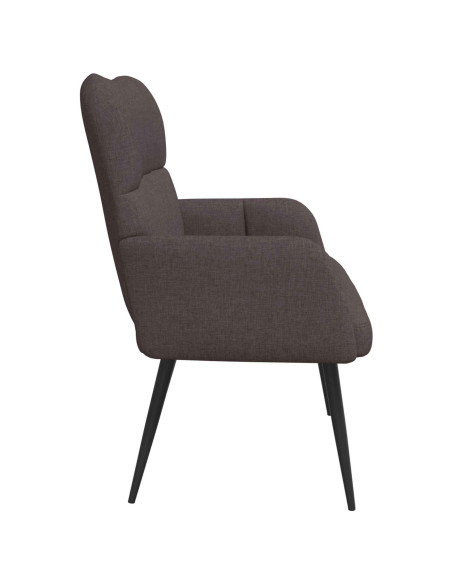 Sofa a Due Posti Marrone Scuro 115 x 61 x 87 cm Tessuto