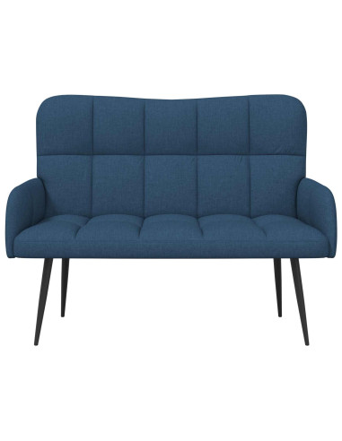 Sofa a Due Posti Blu 115 x 61 x 87 cm Tessuto