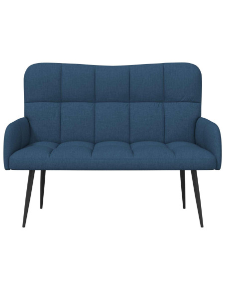 Sofa a Due Posti Blu 115 x 61 x 87 cm Tessuto