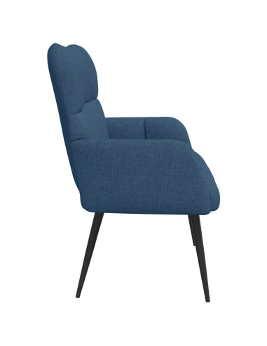 Sofa a Due Posti Blu 115 x 61 x 87 cm Tessuto