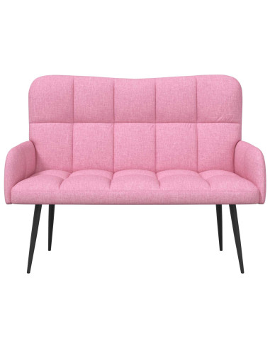 Sofa a Due Posti Rosa 115 x 61 x 87 cm Tessuto