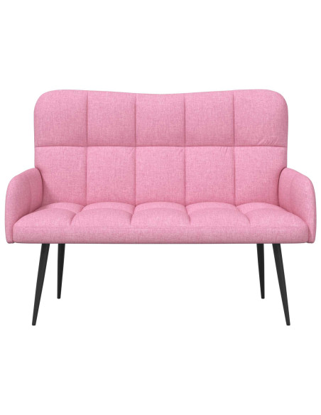 Sofa a Due Posti Rosa 115 x 61 x 87 cm Tessuto