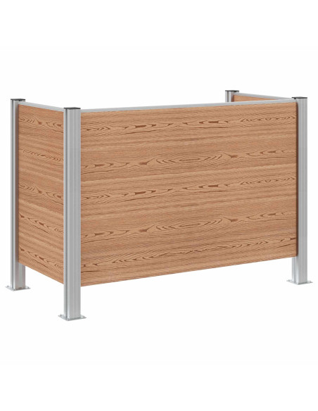 Recinzione Contenitore per Rifiuti Marrone 161 x 85 x 115 cm