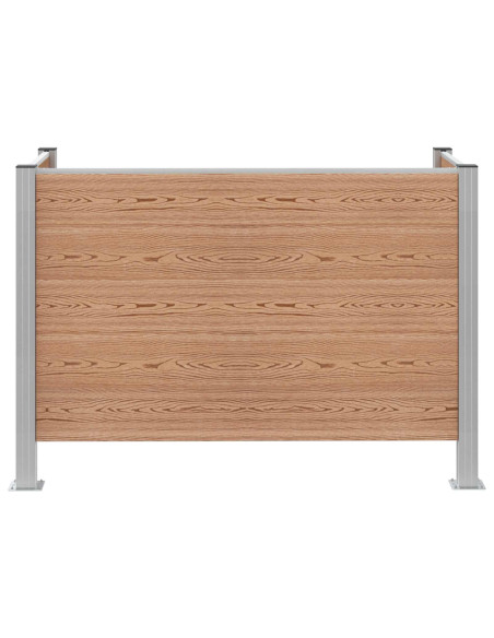 Recinzione Contenitore per Rifiuti Marrone 161 x 85 x 115 cm