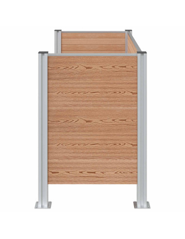 Recinzione Contenitore per Rifiuti Marrone 161 x 85 x 115 cm
