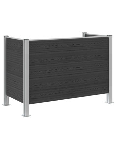 Recinzione Contenitore per Rifiuti Grigio 161 x 85 x 115 cm 2