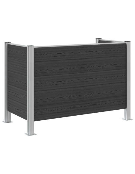 Recinzione Contenitore per Rifiuti Grigio 161 x 85 x 115 cm