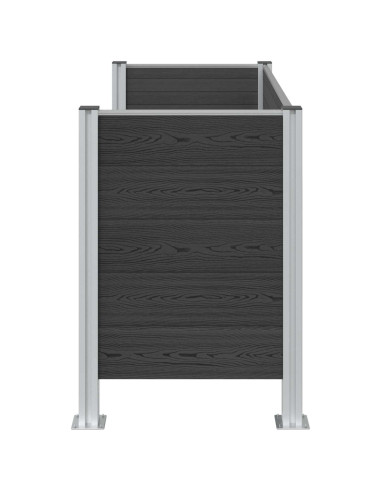 Recinzione Contenitore per Rifiuti Grigio 161 x 85 x 115 cm