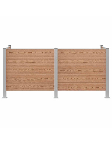 Recinzione Contenitore per Rifiuti Marrone 237 x 85 x 115 cm