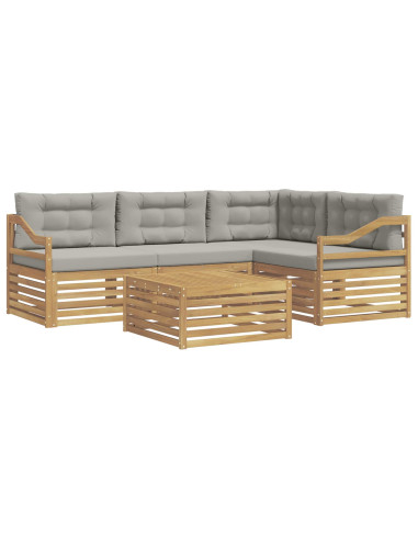 Set di divani da esterno con cuscino 5 pcs