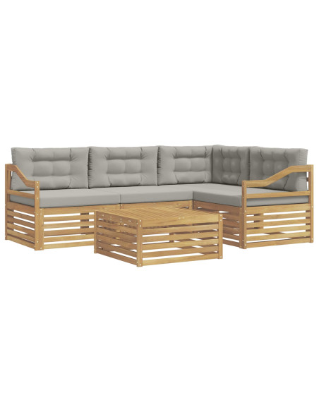 Set di divani da esterno con cuscino 5 pcs
