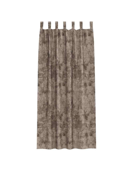 Tende in Velluto 2 pcs Cappuccino 225 x 140 cm Velluto