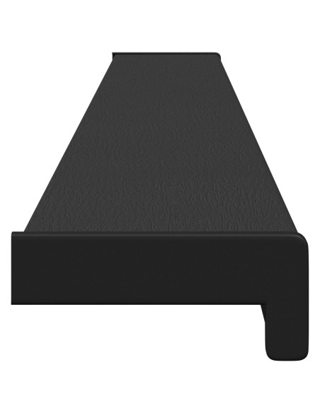 Soglia della Finestra Nero con venatura in legno PVC