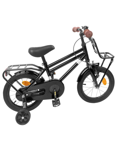 Bicicletta per Bambini 12 Pollici per bambini di 2-4 anni Nero
