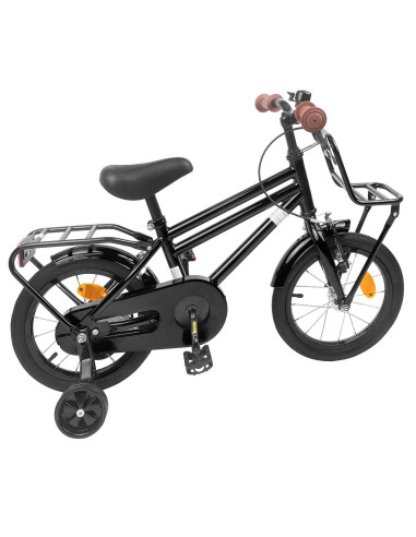 Bicicletta per Bambini 16 Pollici per bambini di 4-6 anni Nero